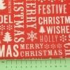 Fabric by the Metre - 822 Christmas Sentiments- Red